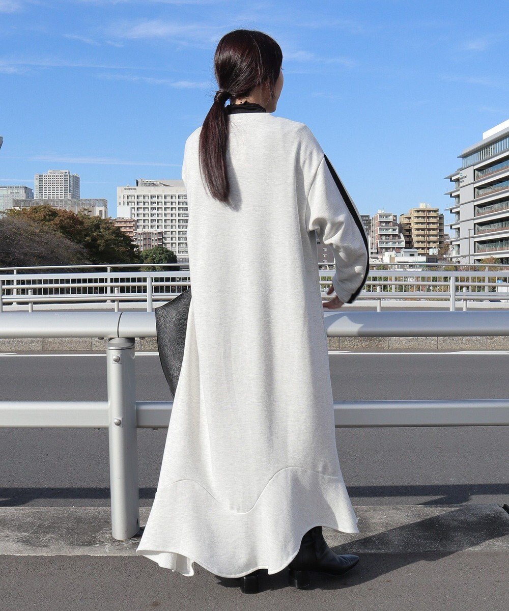 CRAFT STANDARD BOUTIQUE ライン入り裾フリルワンピース 