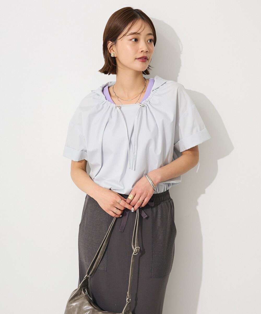 CRAFT STANDARD BOUTIQUE オーバーサイジングフード付きシャツ 