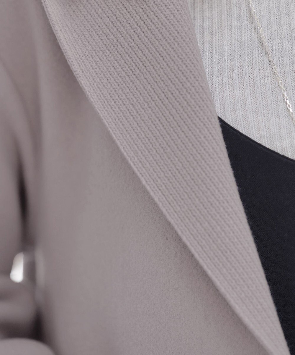 Tiaclasse ダブルフェイスニットロングコート 