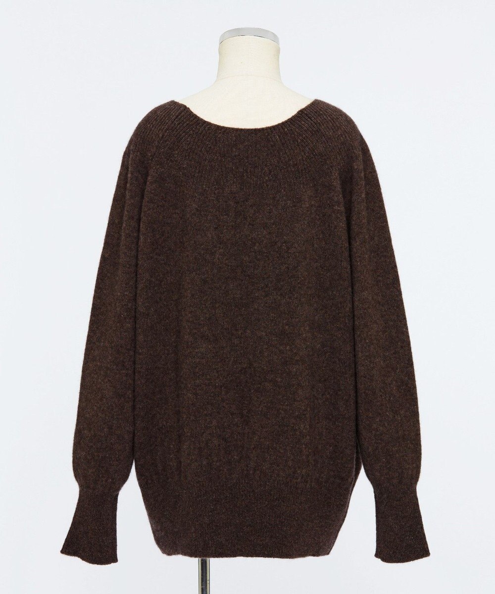 TOQUE 〈大草直子さんアドバイザー〉ベビーアルパカ×ウール縮絨ニットラグランスリーブ 