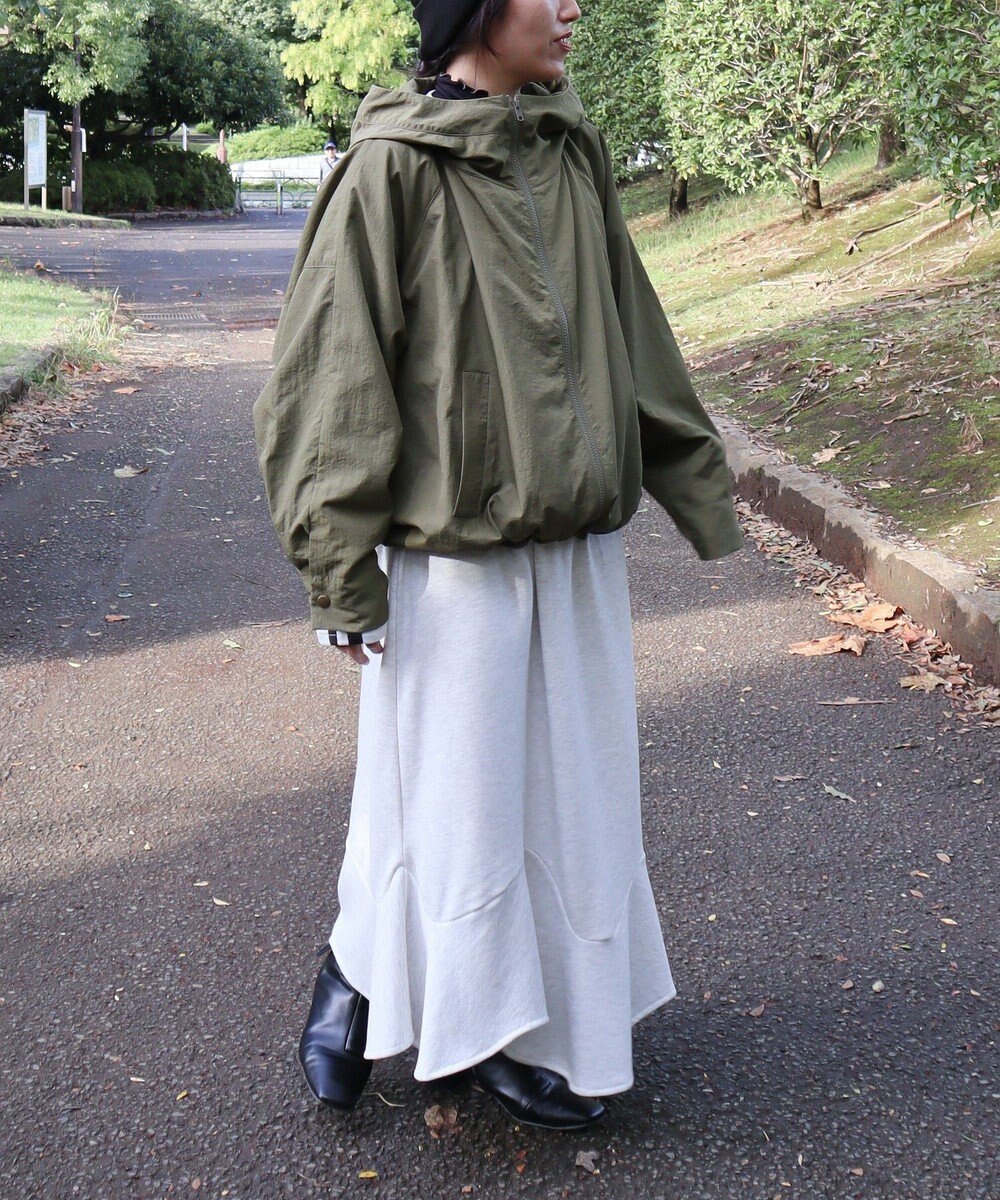 CRAFT STANDARD BOUTIQUE ライン入り裾フリルワンピース 