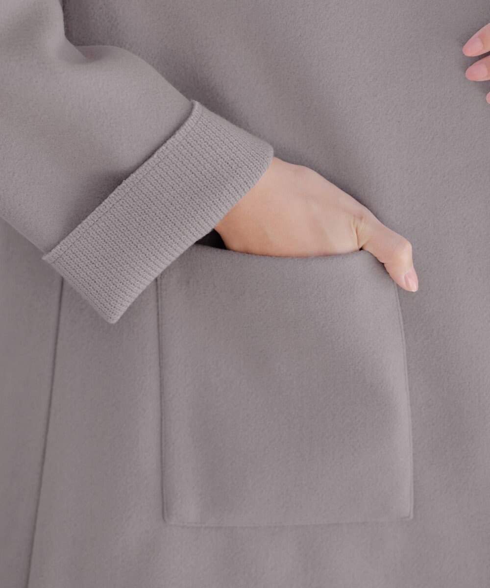 Tiaclasse ダブルフェイスニットロングコート 