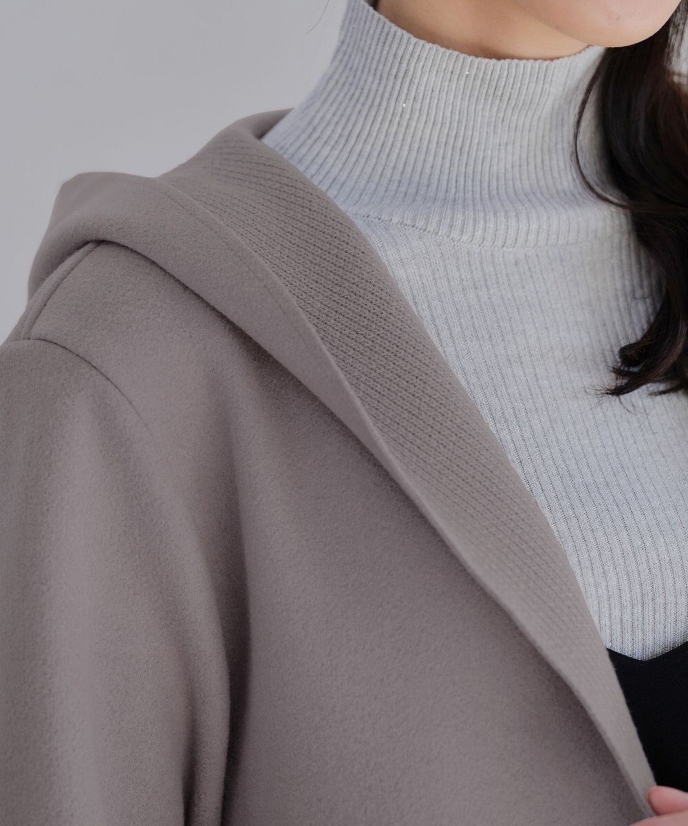 Tiaclasse ダブルフェイスニットロングコート 