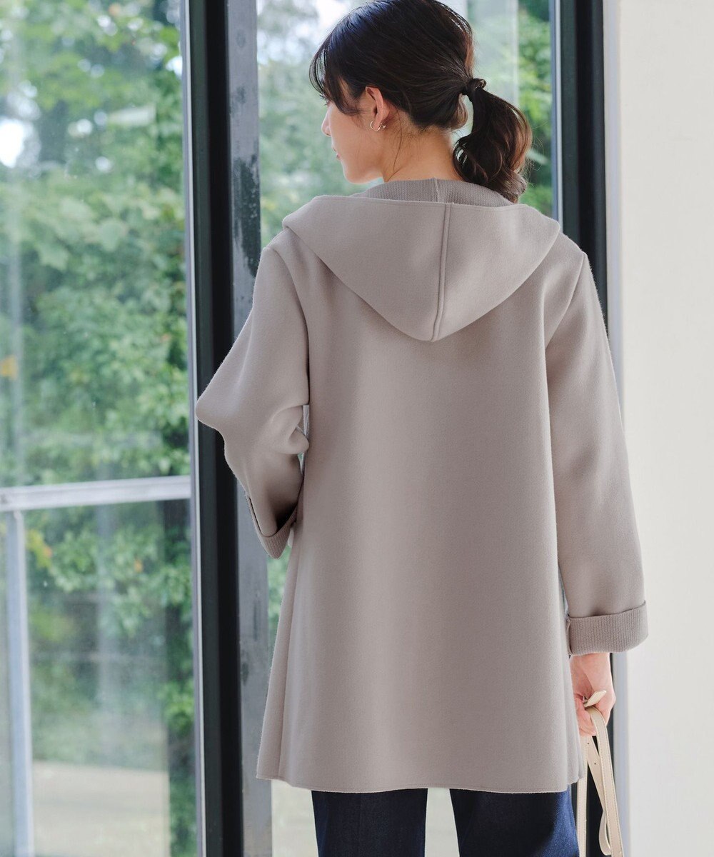 Tiaclasse ダブルフェイスニットロングコート 