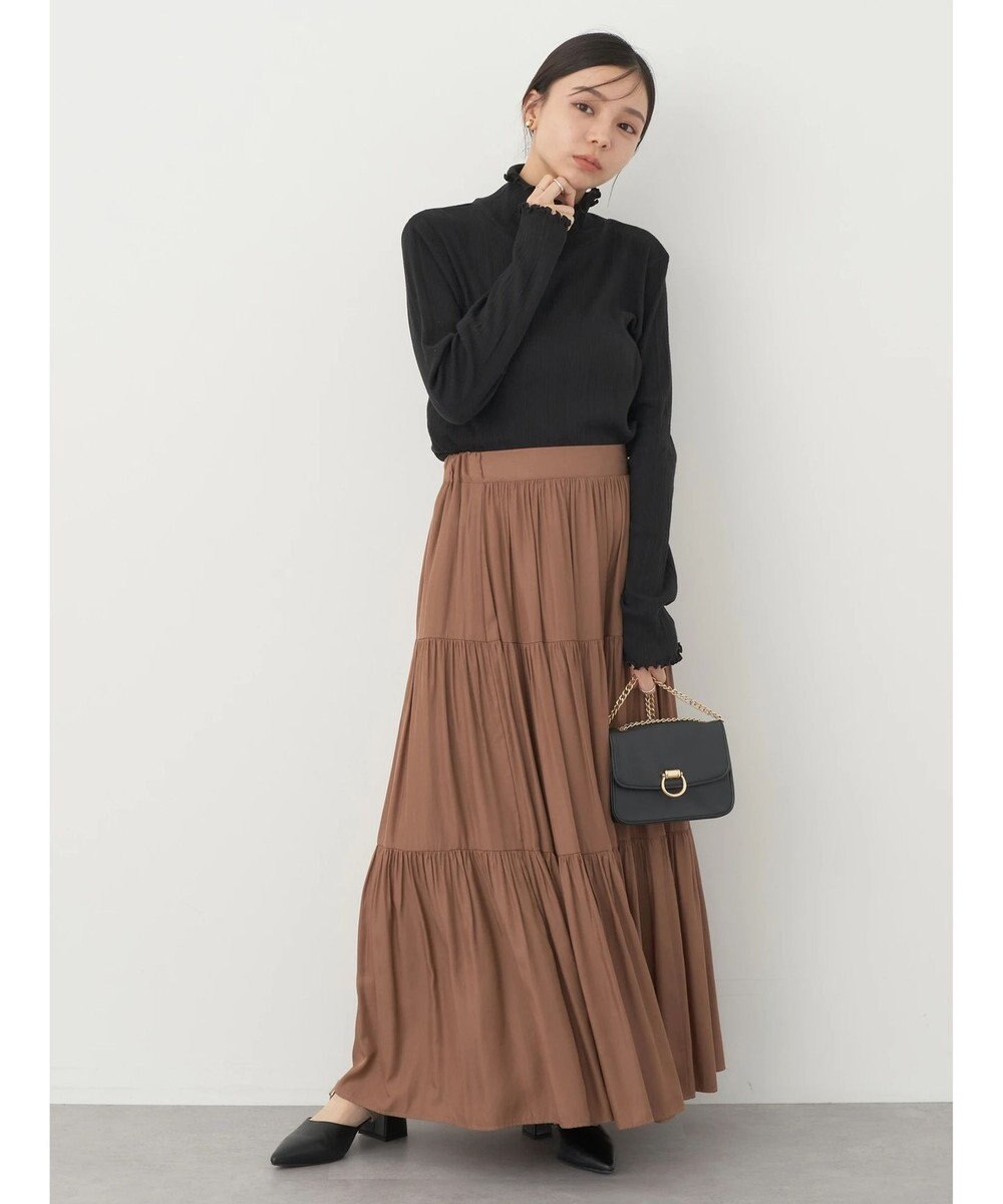 earth music&ecology コットンシアータートルネックプルオーバー 