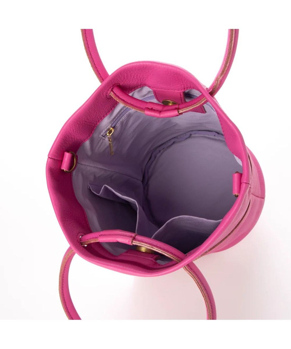 UNBILLION 【テレビ ドラマ着用アイテム】ペルケ perche / 姫路レザー丸手ハンドル2wayバケツバッグ 