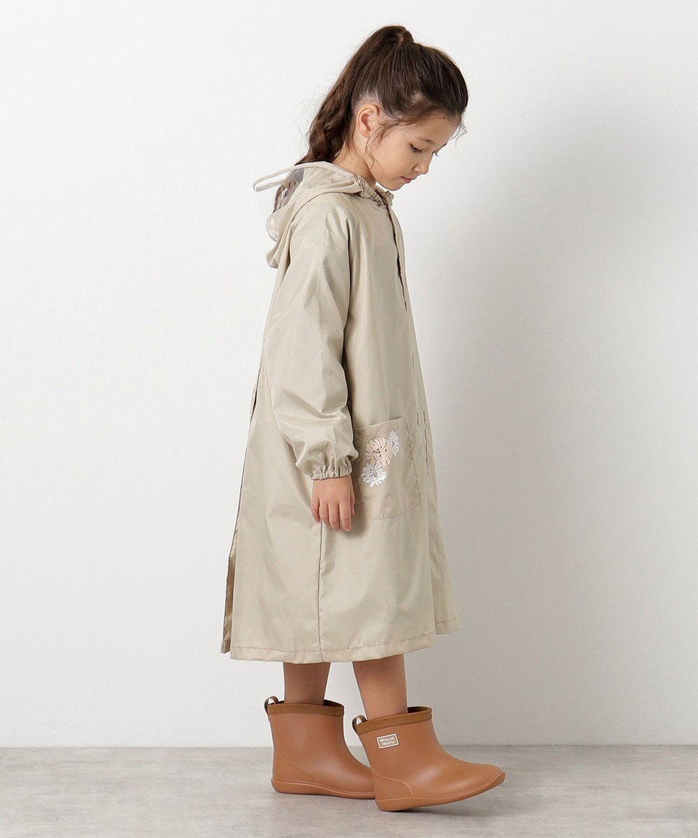 MOONBAT 【ジュニアリュック対応】ポールアンドジョー ポーチ付きキッズレインコート 