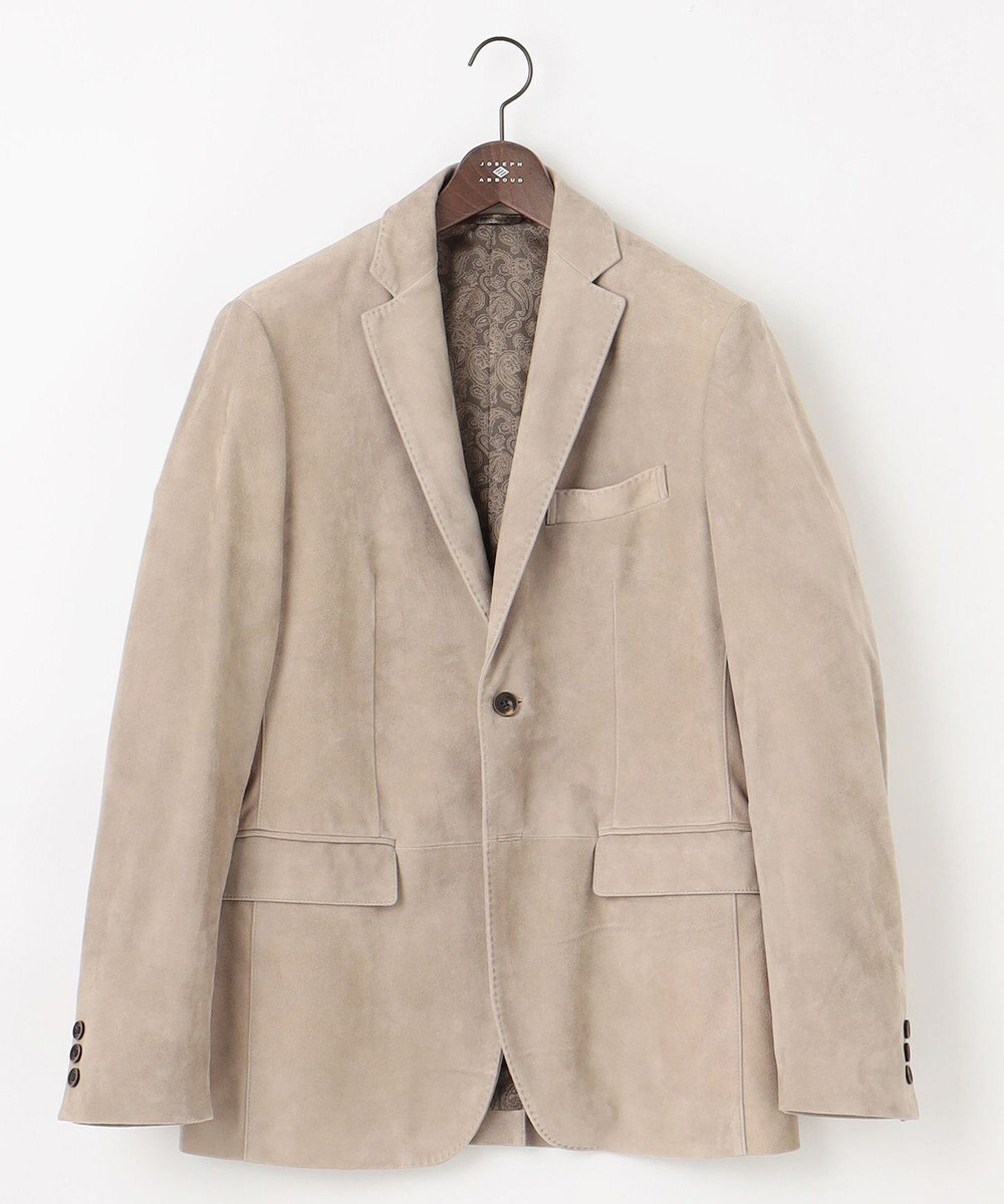JOSEPH ABBOUD 【やぎ革ゴートスウェード/軽量/ソフト/ストレッチ】ゴートスウェード ジャケット 