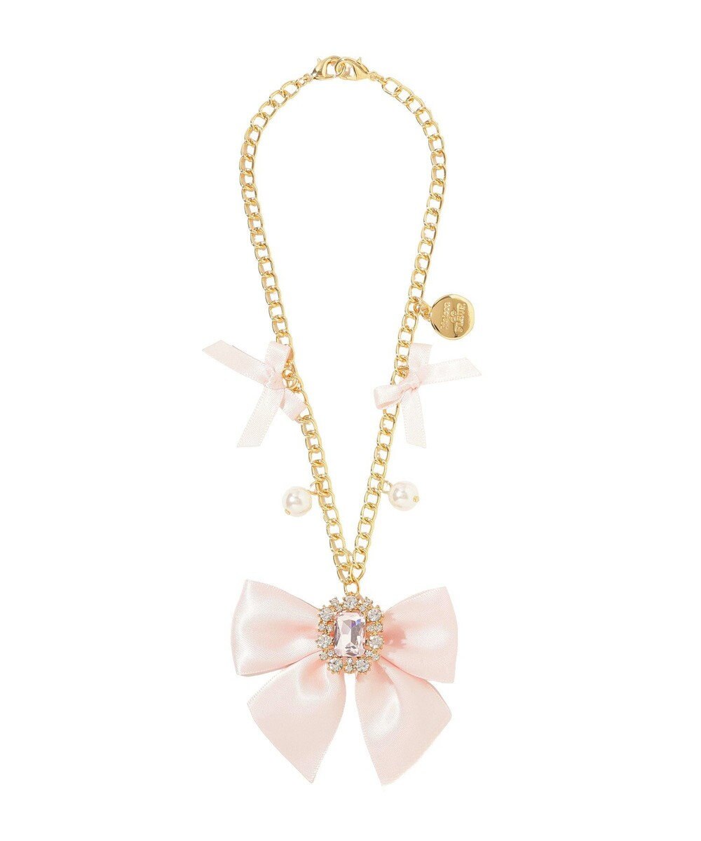 Maison de FLEUR ビジューリボンパールバッグチャーム 