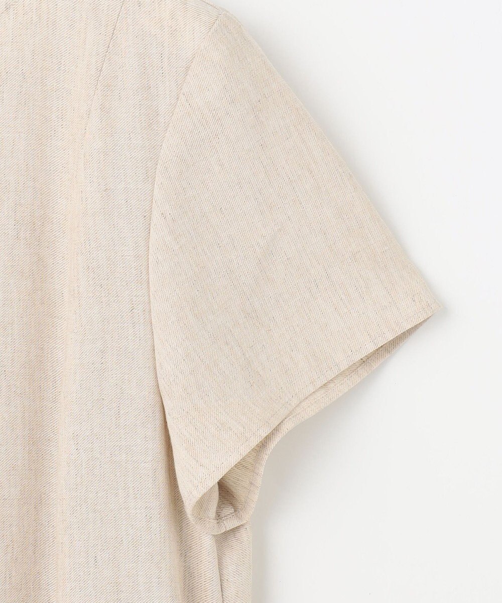 自由区 【カタログ掲載・接触冷感・UVカット・洗える】リネンミックスツィル ワンピース 