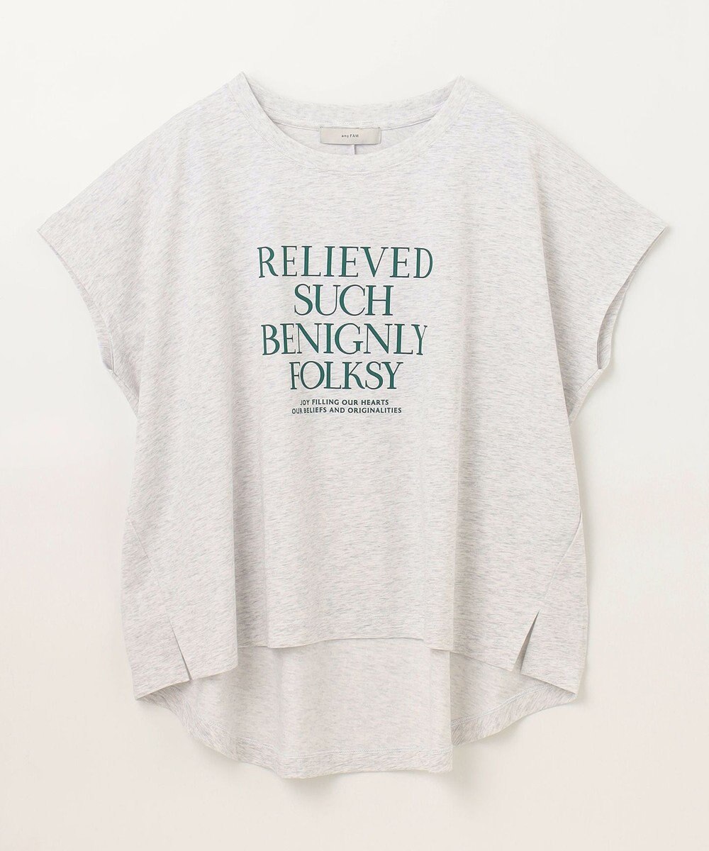ANY フレンチスリーブロゴTシャツ 