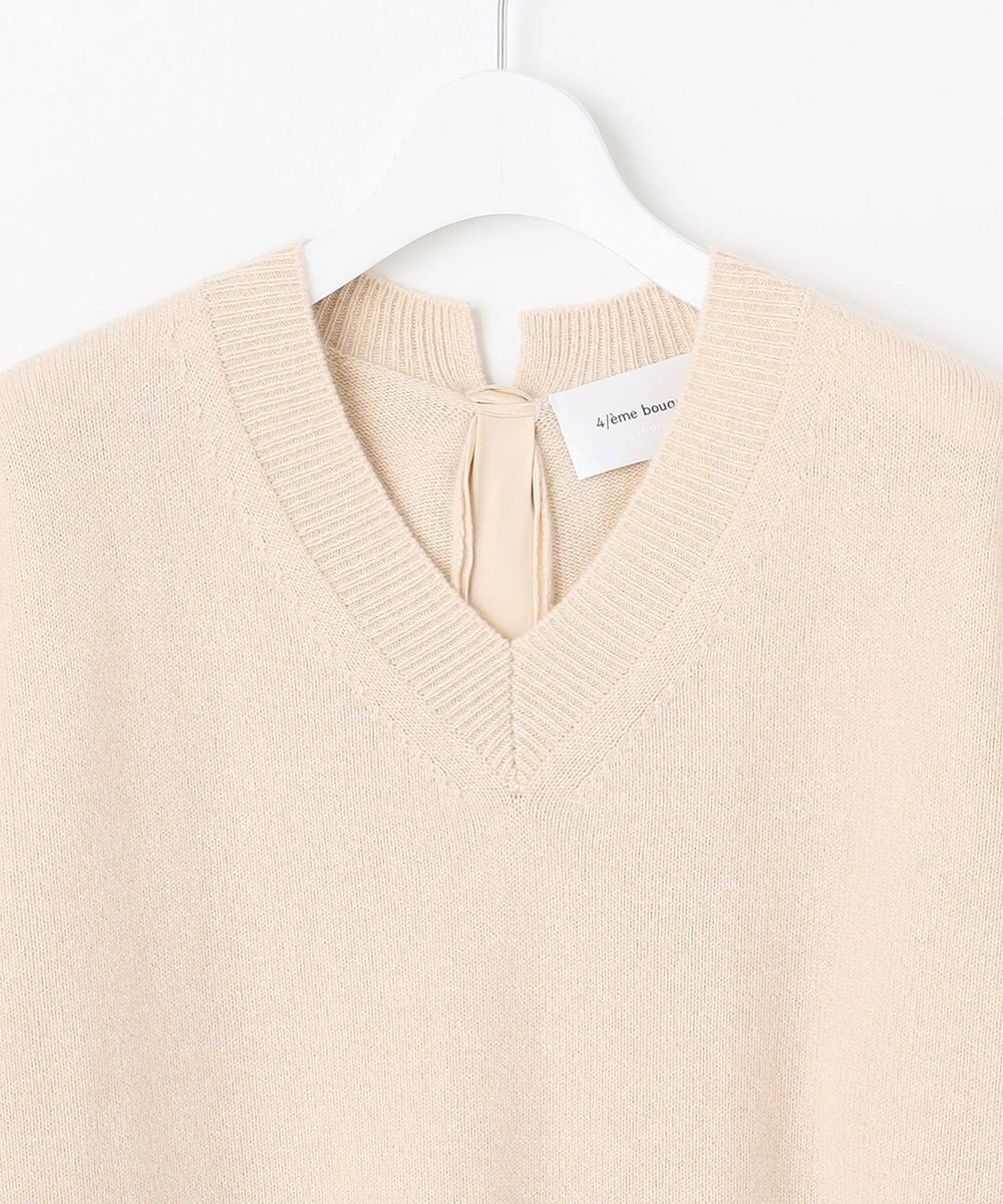 自由区 【カトリエムブーケ】Soyeux touche バックリボンプルオーバーニット 