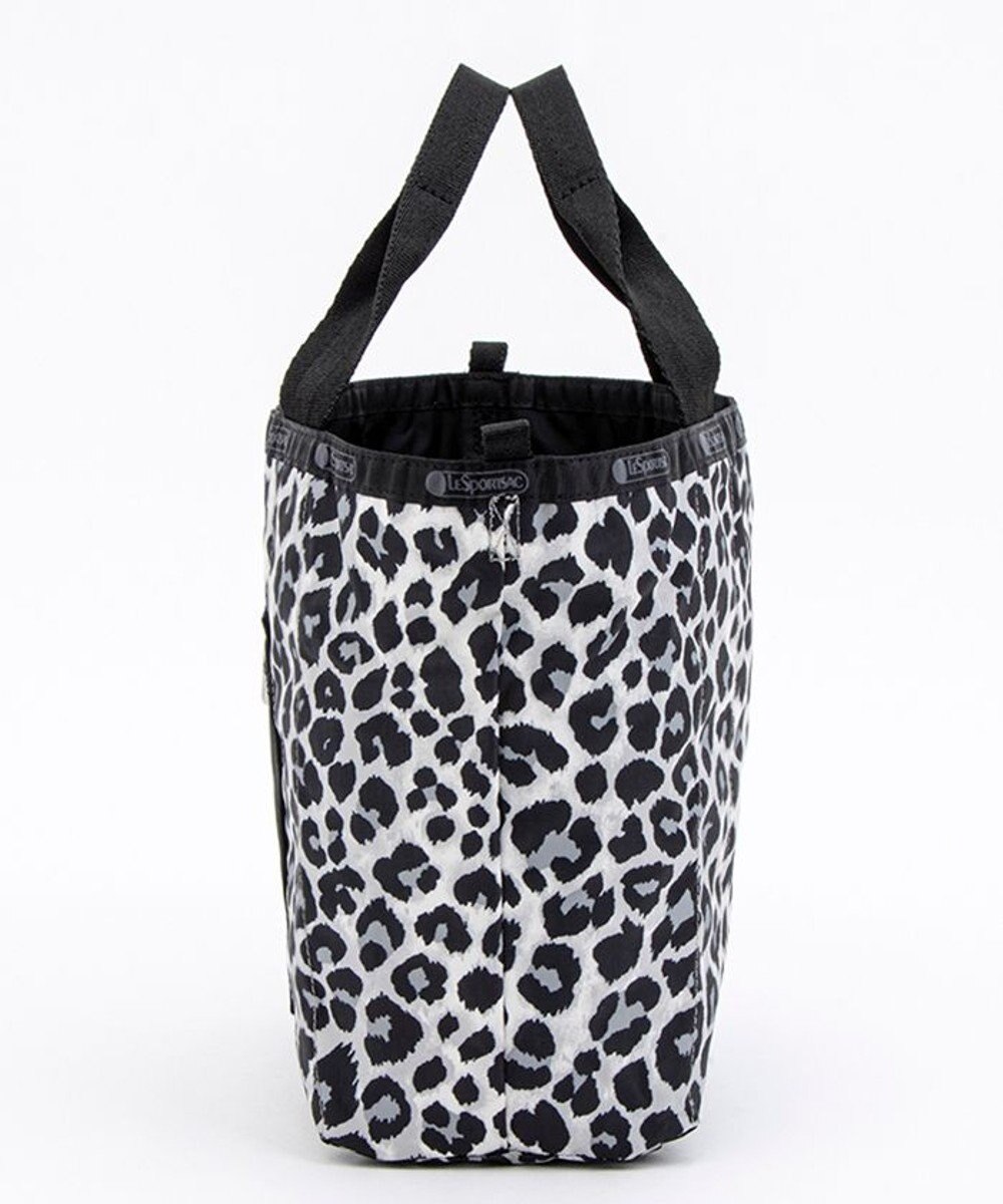 LeSportsac SM REVERSIBLE PKT TOTE/2ウェイブラック/ニュートラルレオパード 