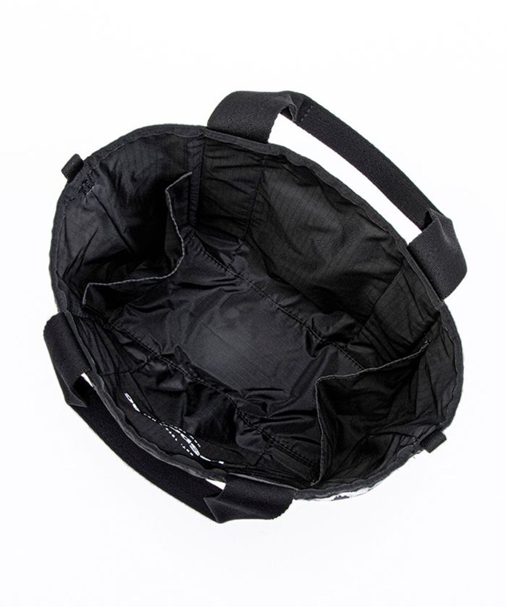 LeSportsac SM REVERSIBLE PKT TOTE/2ウェイブラック/ニュートラルレオパード 