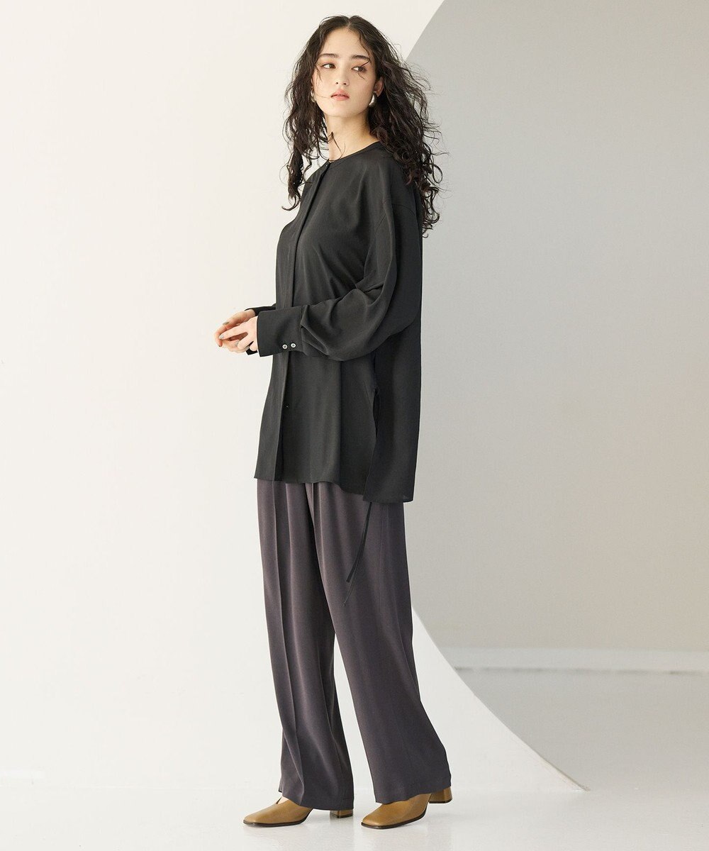 #Newans ルーズシルエットシアーシャツ 