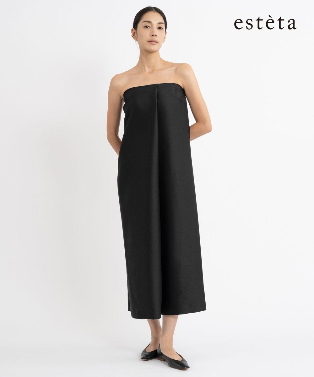 23区 【エステータ】シルクウールツイル ワンピース 