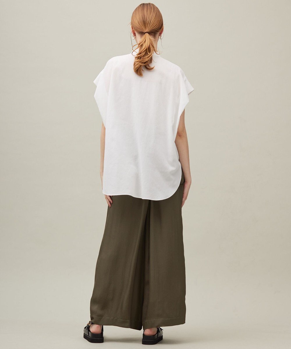 23区 【SACRA】シュリンクギャバジン ブラウス 