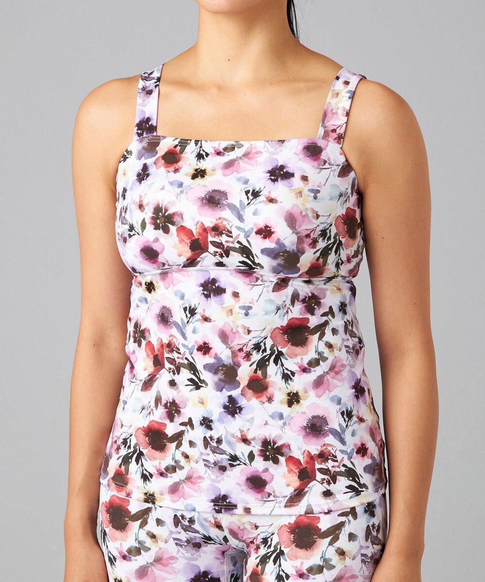 Chacott Chacott BALANCE ウォーターカラーフラワーブラトップ 