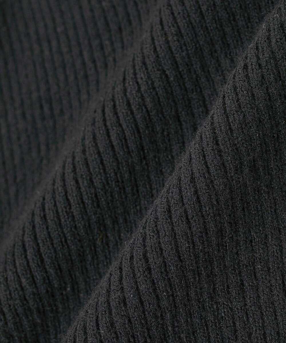 Green Parks もちやわ袖口釦リブニットプルオーバー 