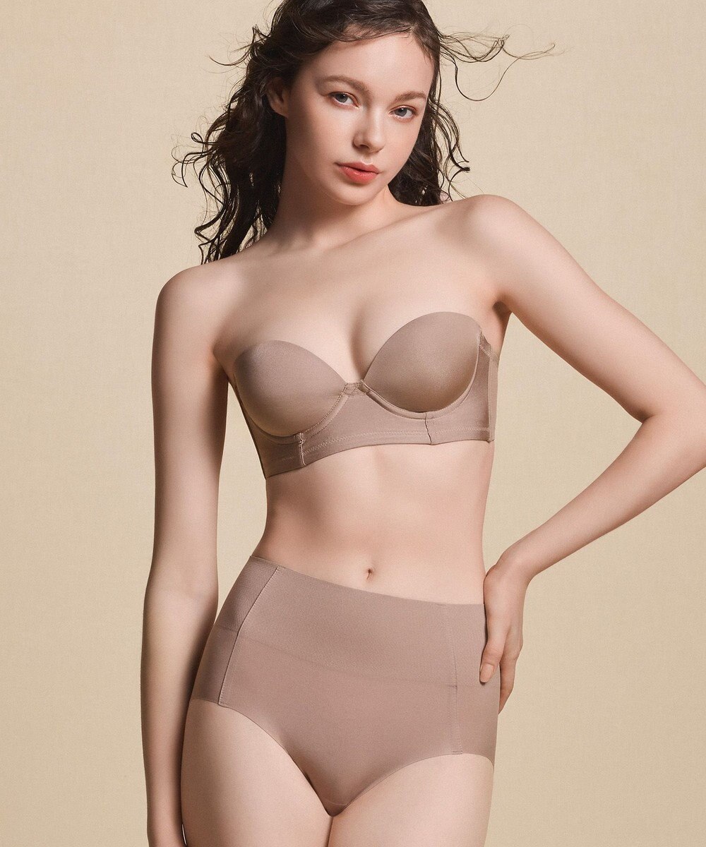 BRADELIS New York 【BRADELIS FIT / 響きにくい】モールドカップストラップレスブラ ブラデリス ズレにくい 補正 ブラジャー 