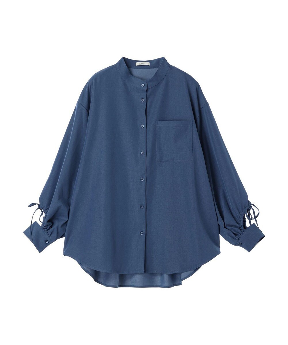 earth music&ecology リボンポイントシャツチュニック 