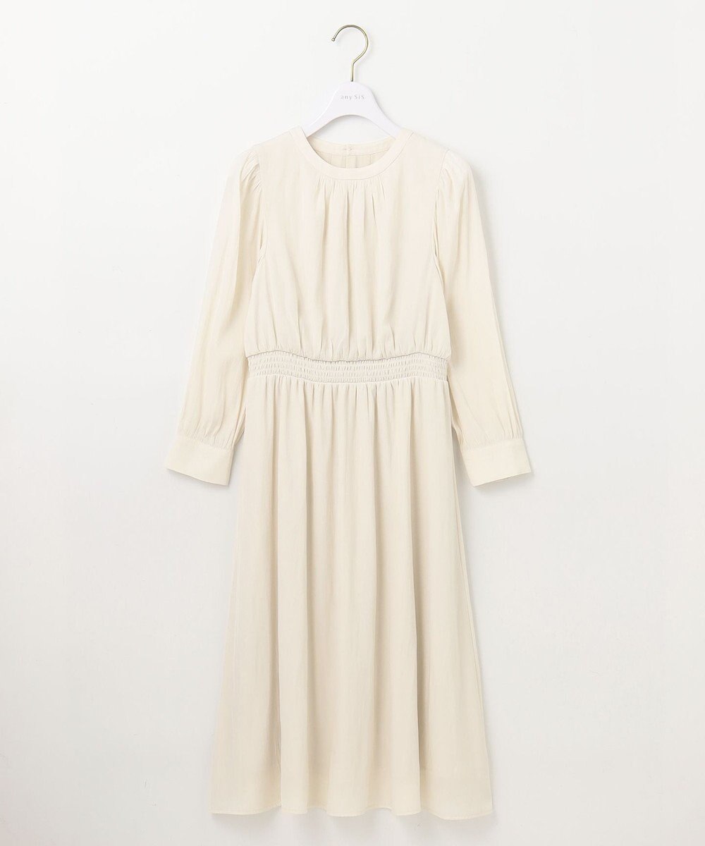 ANY SIS S 【低身長企画】フェミニンギャザー ワンピース 
