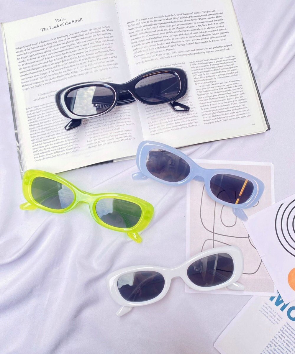 WEGO カラーフレームスリムアイウェア 