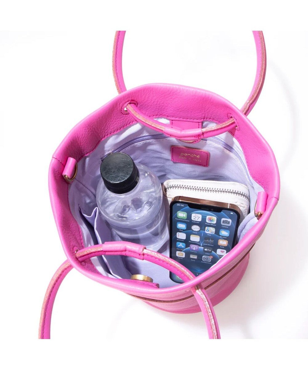 UNBILLION 【テレビ ドラマ着用アイテム】ペルケ perche / 姫路レザー丸手ハンドル2wayバケツバッグ 