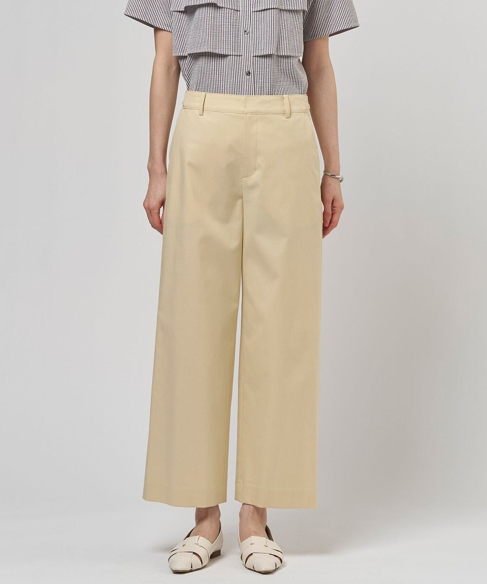 J.PRESS LADIES 【セットアップ対応・洗える・撥水】コットンFITTY ストレート パンツ 