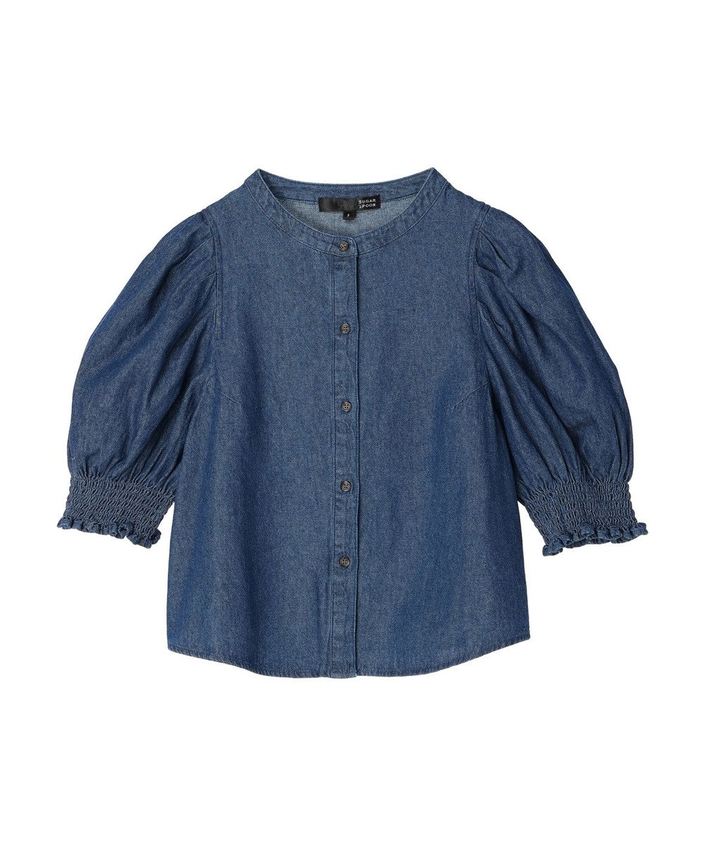 Green Parks ・ＳＵＧＡＲ　ＳＰＯＯＮ　デニムパフブラウス 