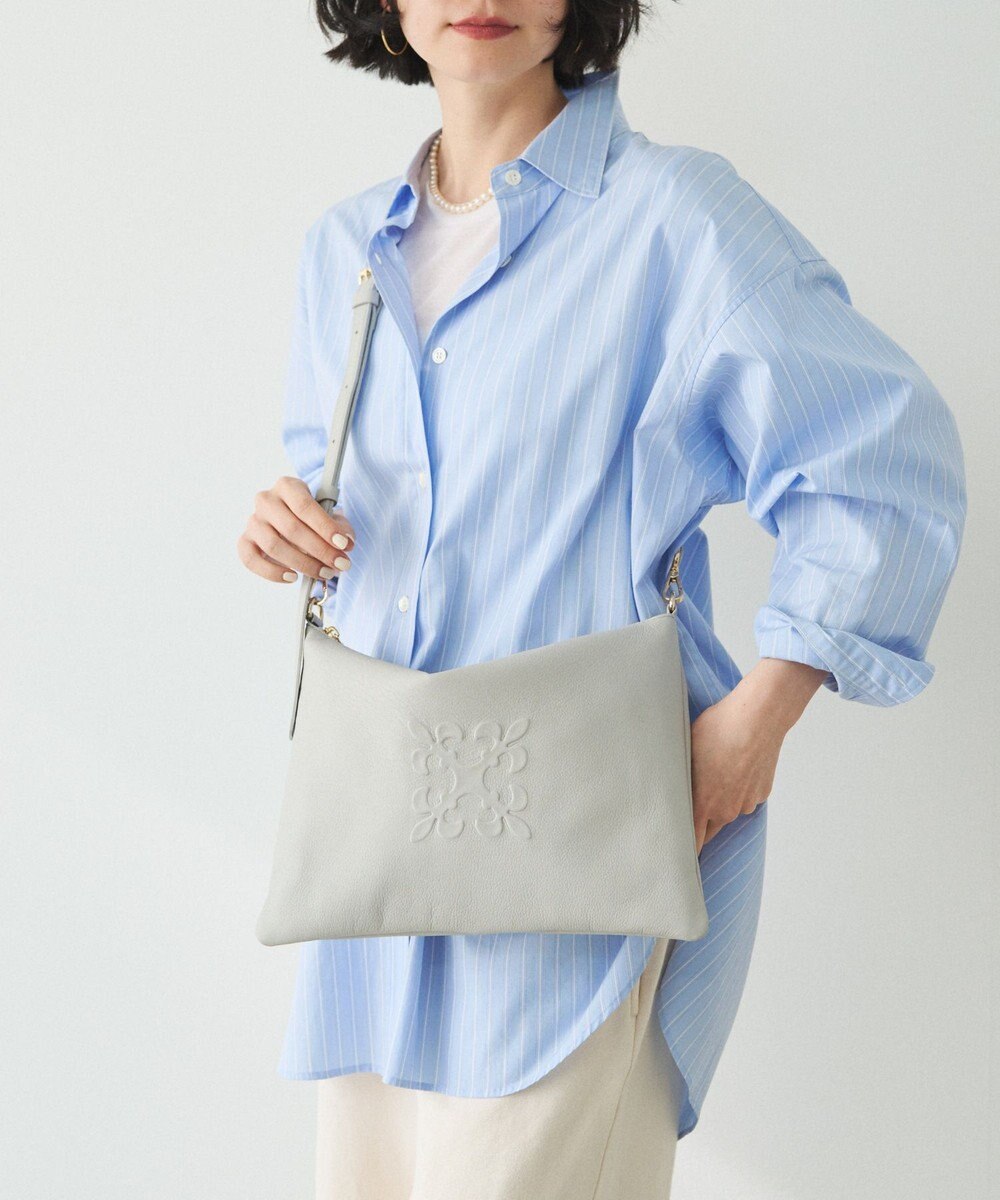 russet エンボスモノグラムショルダーバッグ(CE-1547) 