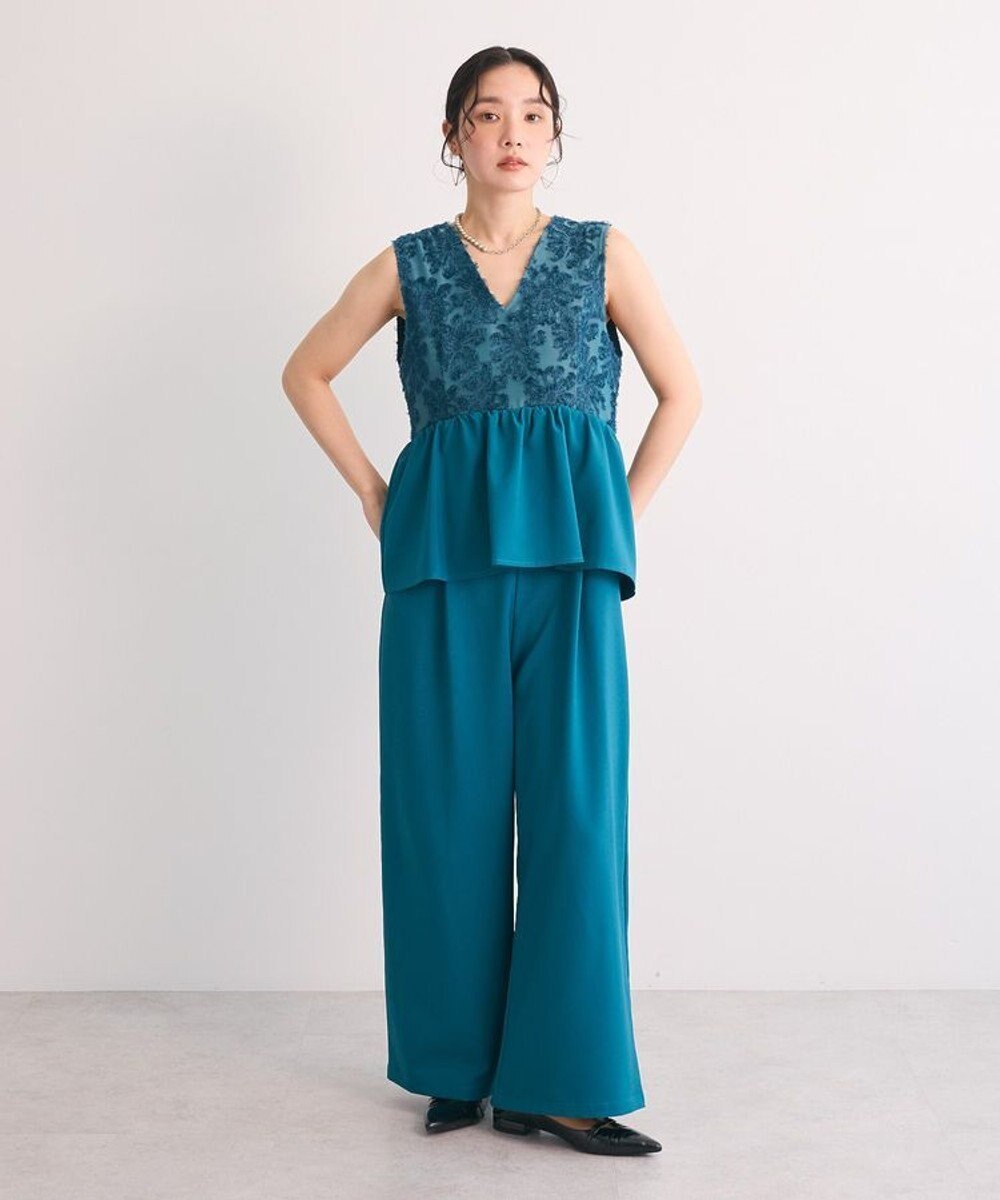 Green Parks ・Ｒａｉｌｍｅ　ジャカードペプラムサロペット 