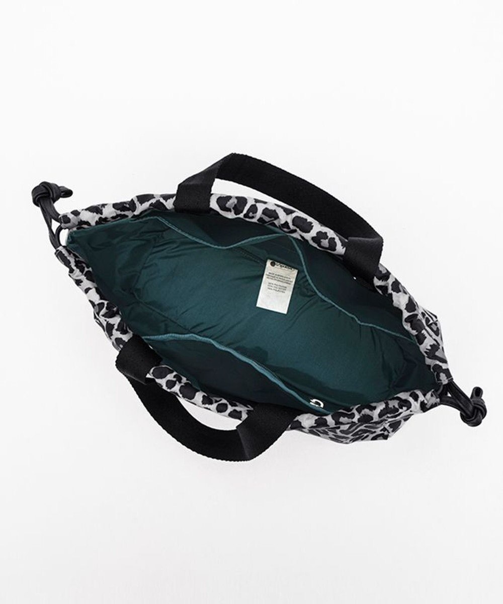 LeSportsac E/W CITY DRAWSTRING BAG??? /アップタウンレオパード/ブラック 