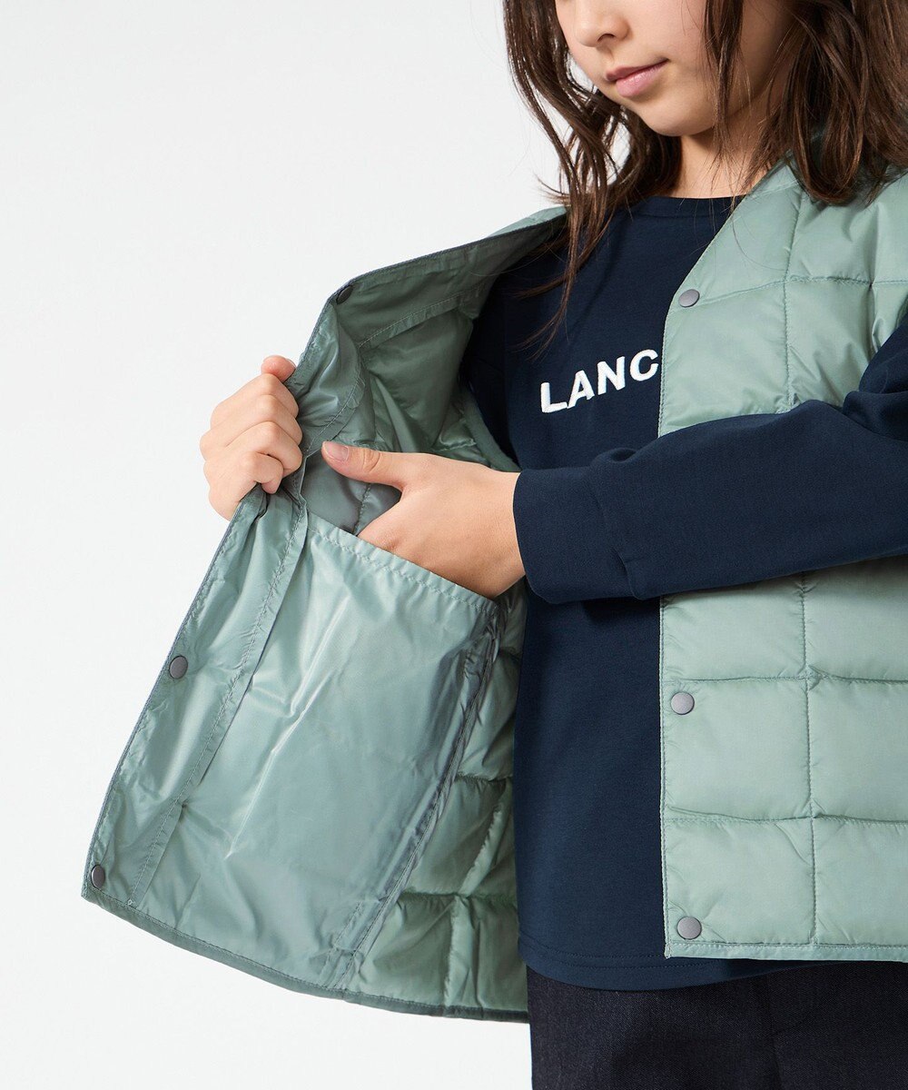 UNFILO 【120-150cm】TAION Vネック ダウンベスト(UNISEX) 