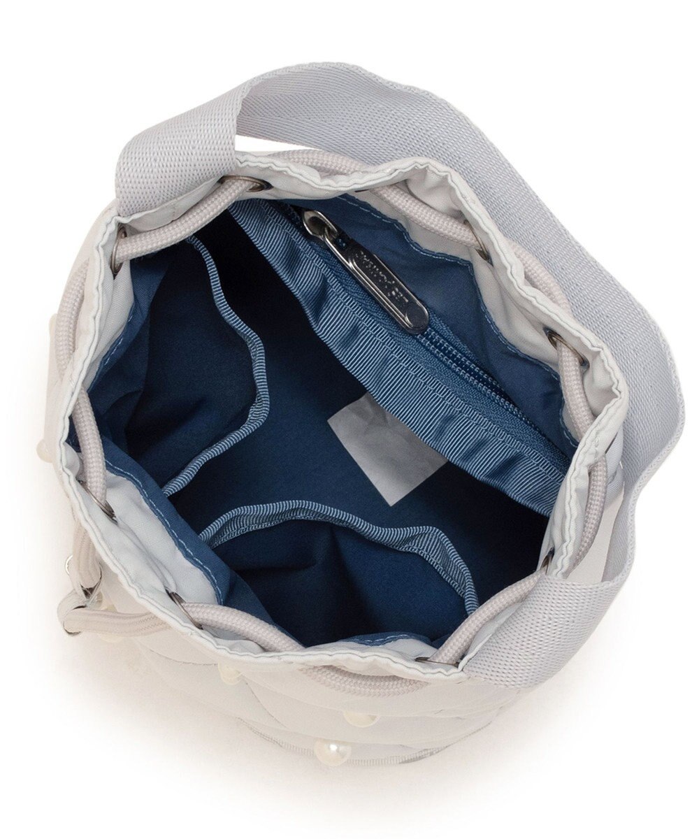 LeSportsac DRAWST BUCKET W PEARLS/ミストグレーパール 