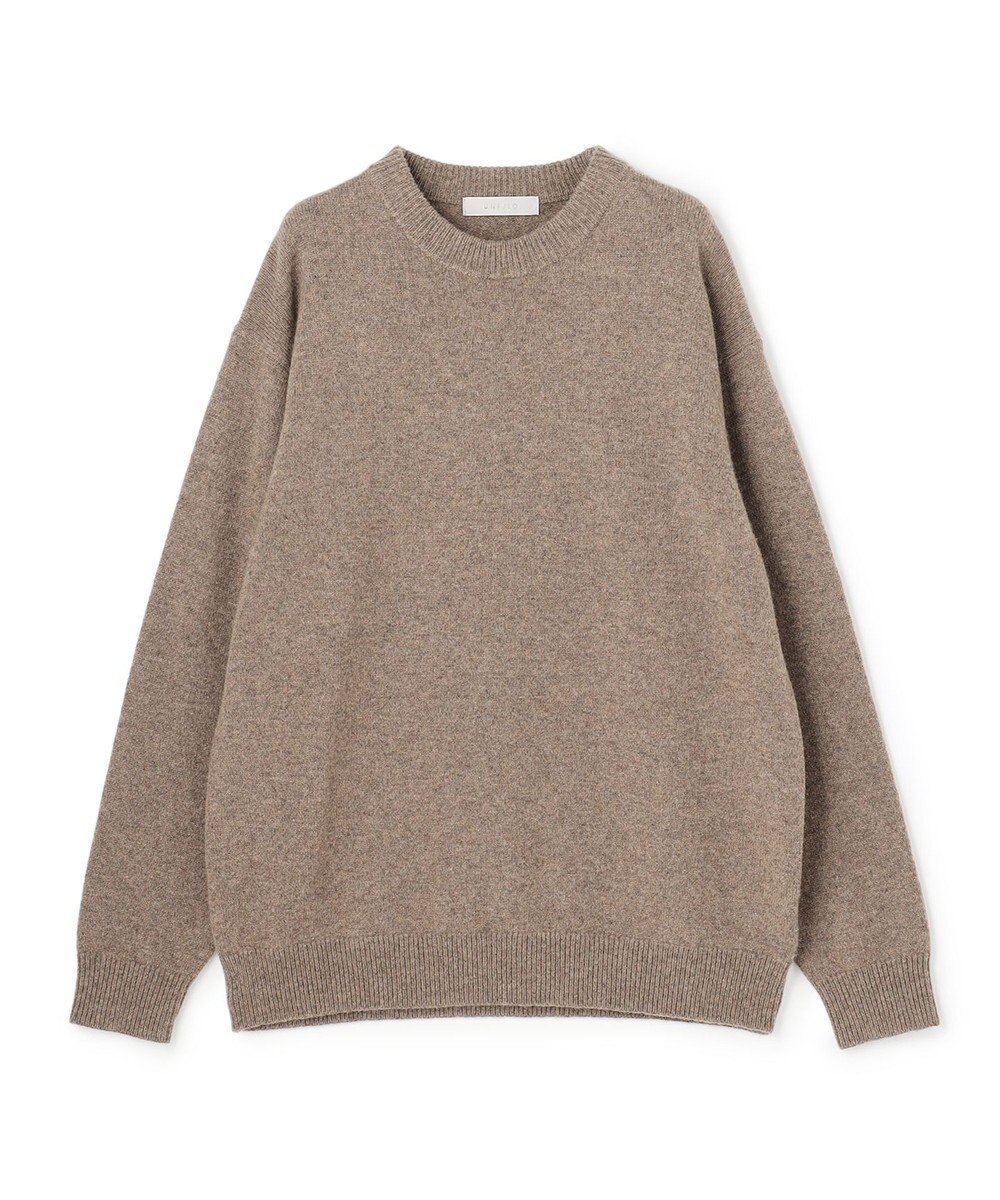 UNFILO MENS 【洗える】ウールカシミヤニット クルー 