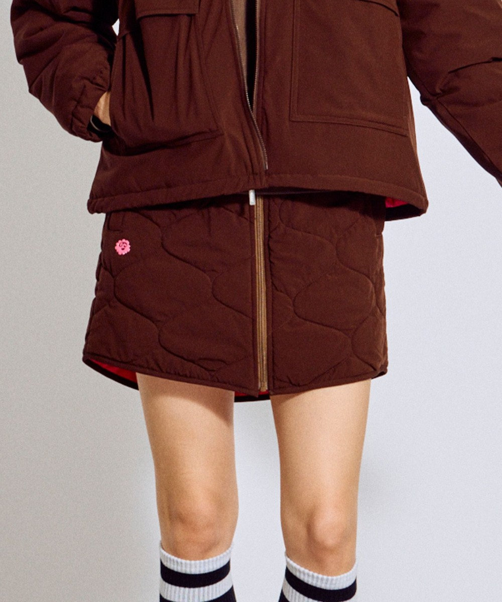 PW CIRCULUS 【WOMEN】キルティング中綿リバーシブルスカート  ゴルフウェア レディース 