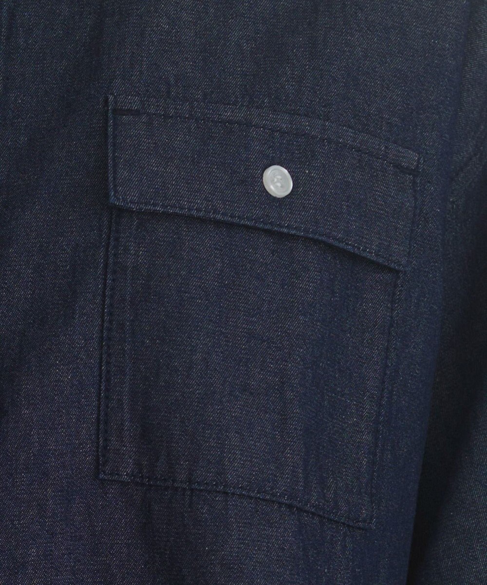 WEGO 【ANGIE VINTAGE】オーバーサイズデニム半袖シャツ 