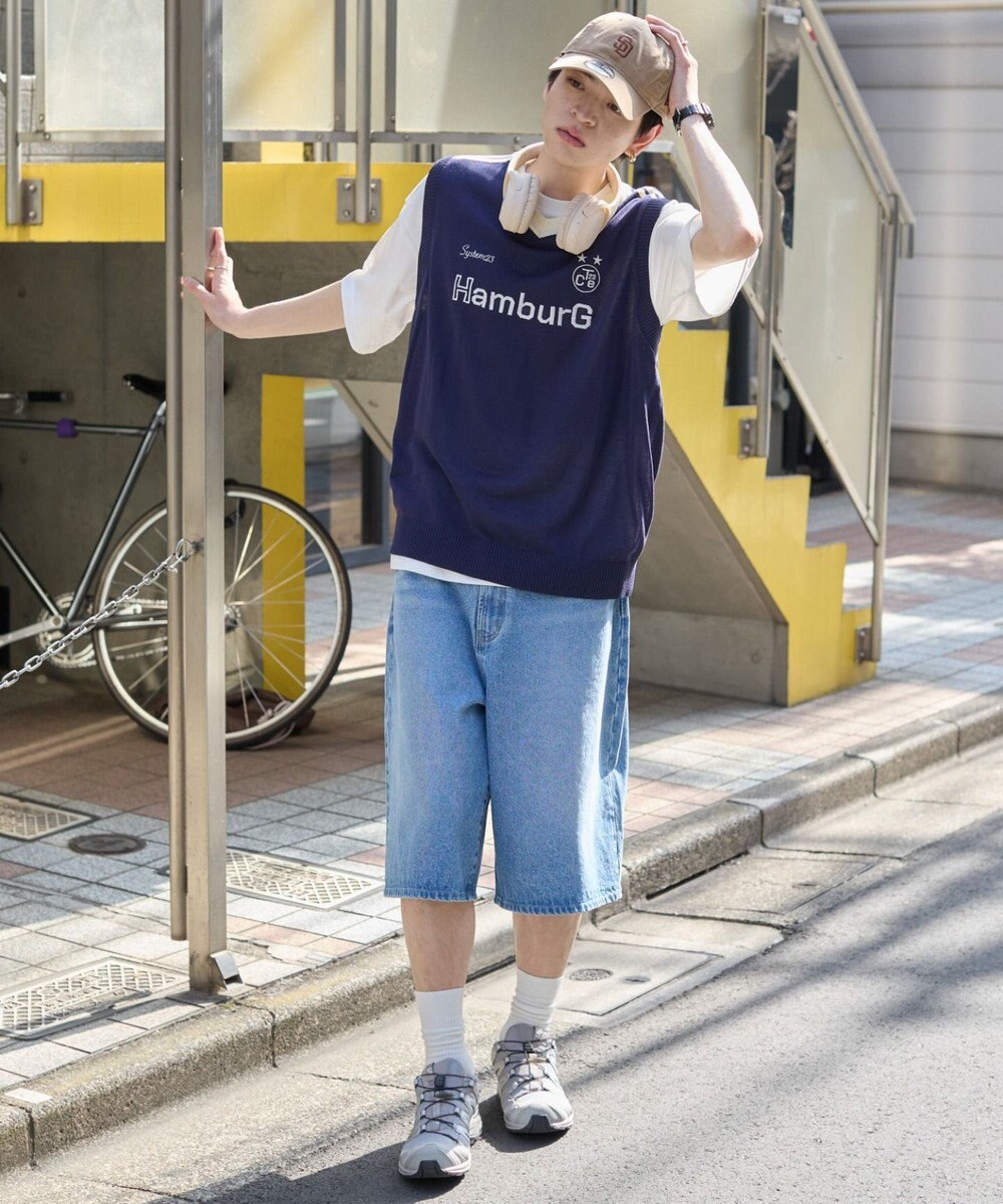 WEGO 【２点SET】アンサンブルゲームロゴニットベスト 