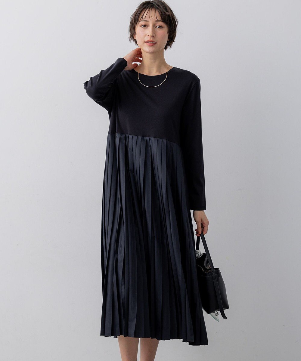 23区 L ニットセットアップ プリーツコンビ ワンピース 