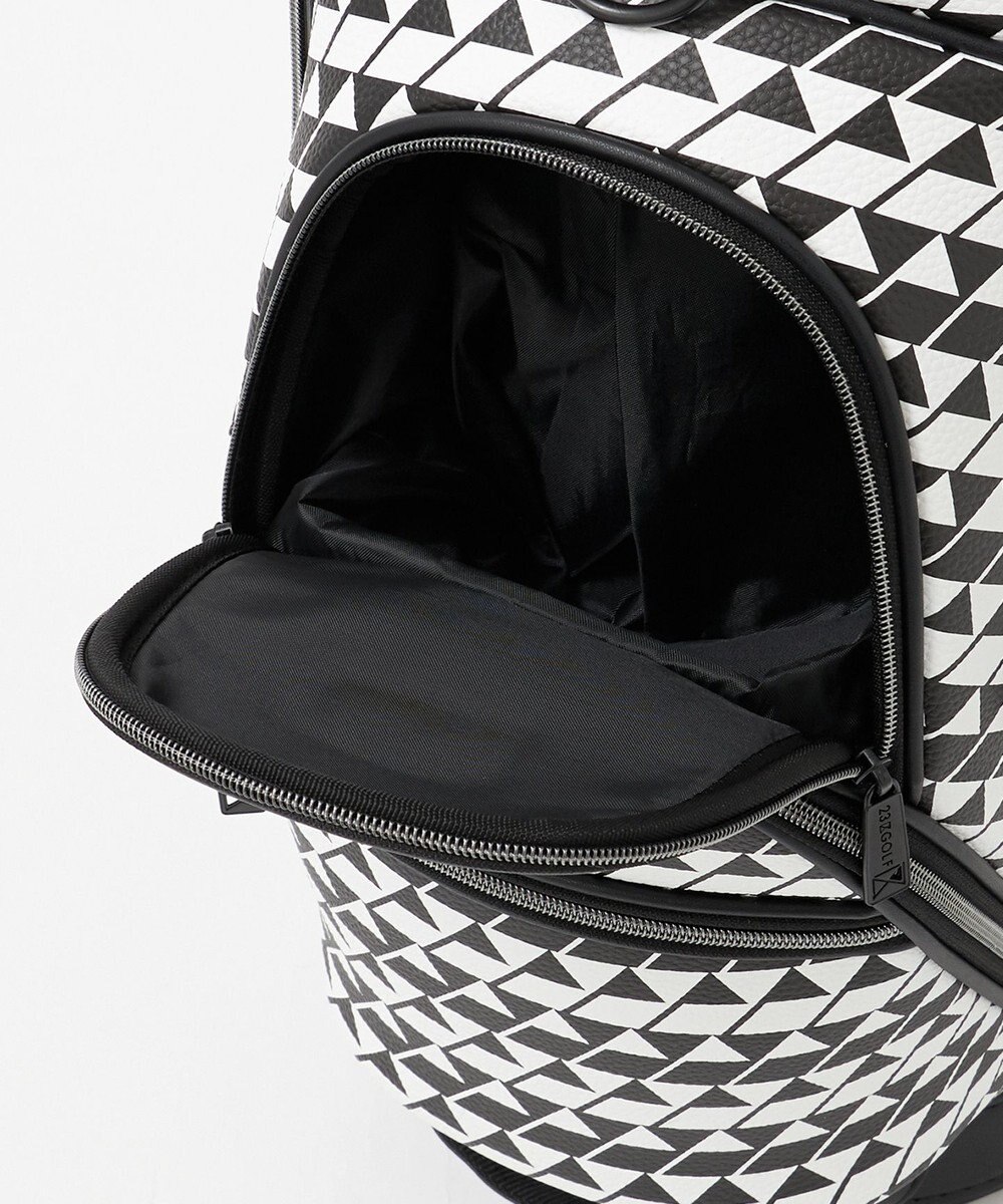 23区GOLF 【UNISEX】フラッグ総柄キャディバッグ　他と被らないデザイン 