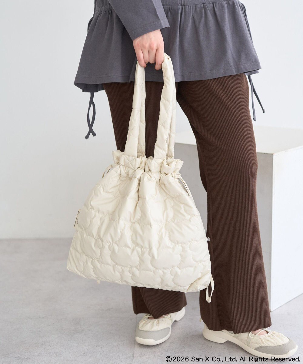 earth music&ecology 【予約】リラックマ×earth シルエットキルトトートバッグ 