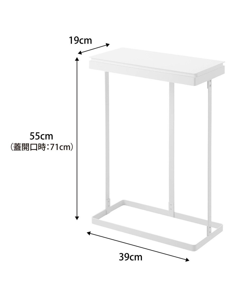 tower スリム蓋付き分別ゴミ袋ホルダー タワー 45L 横開き 2個組 ホワイト 
