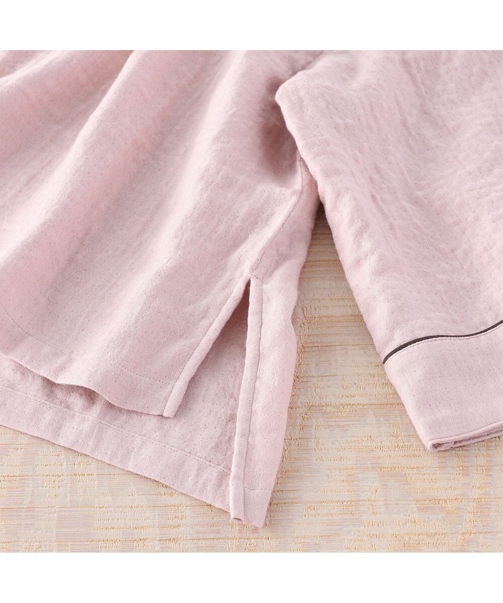 UCHINO マシュマロガーゼレディスバイカラーVネックパジャマ 