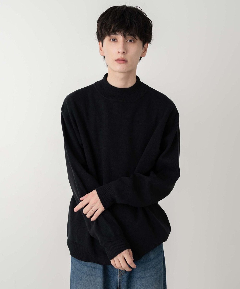WEGO 【ユニセックス着用ITEM】ミラノリブモックネックプルオーバー 