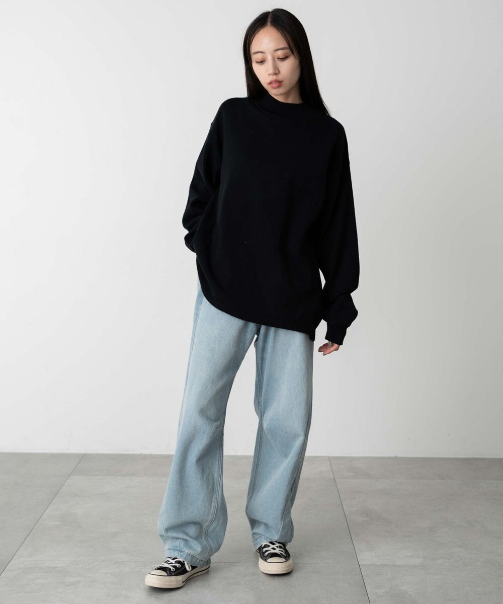 WEGO 【ユニセックス着用ITEM】ミラノリブモックネックプルオーバー 