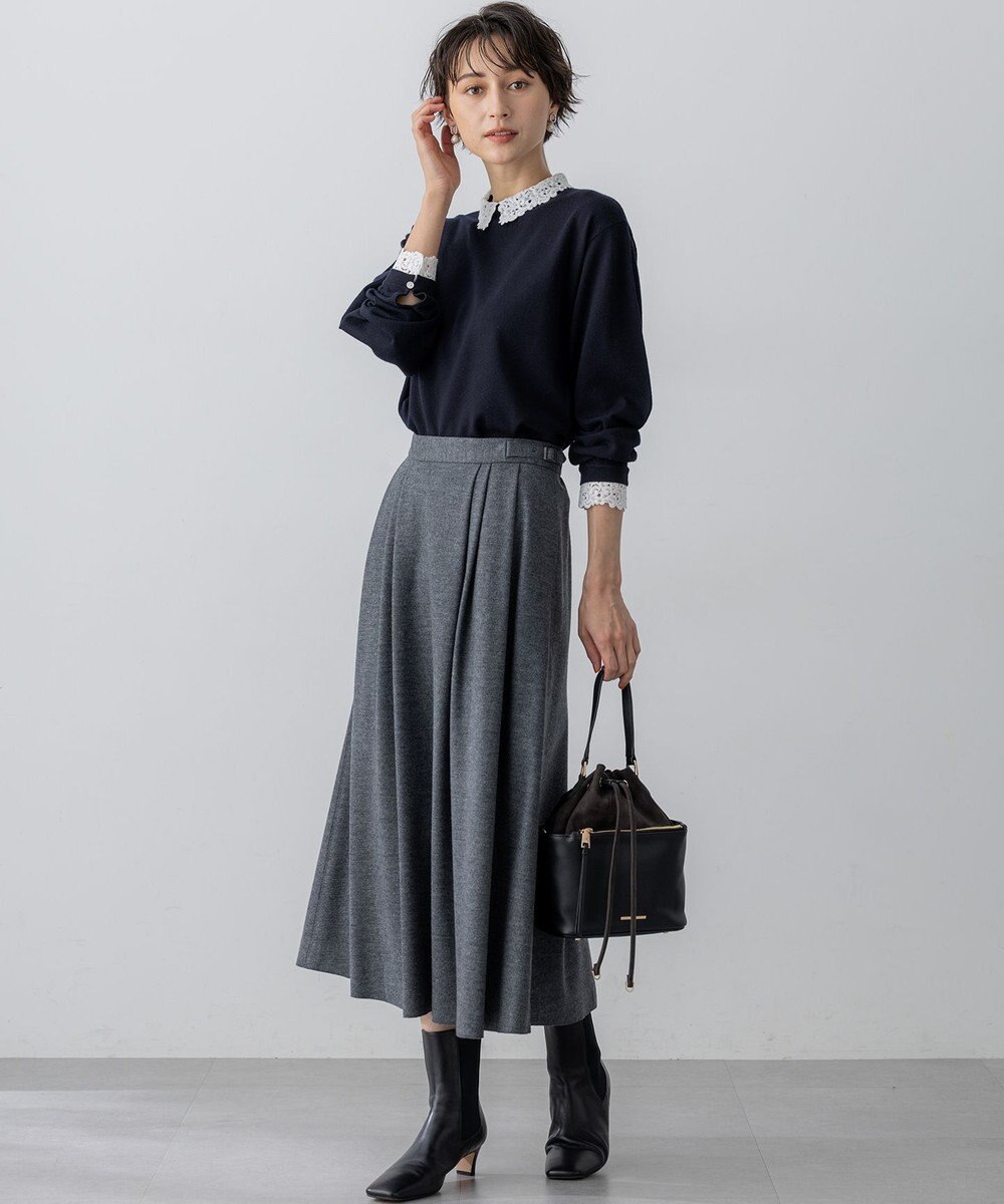 23区 スエード コンビ ドロスト バッグ 