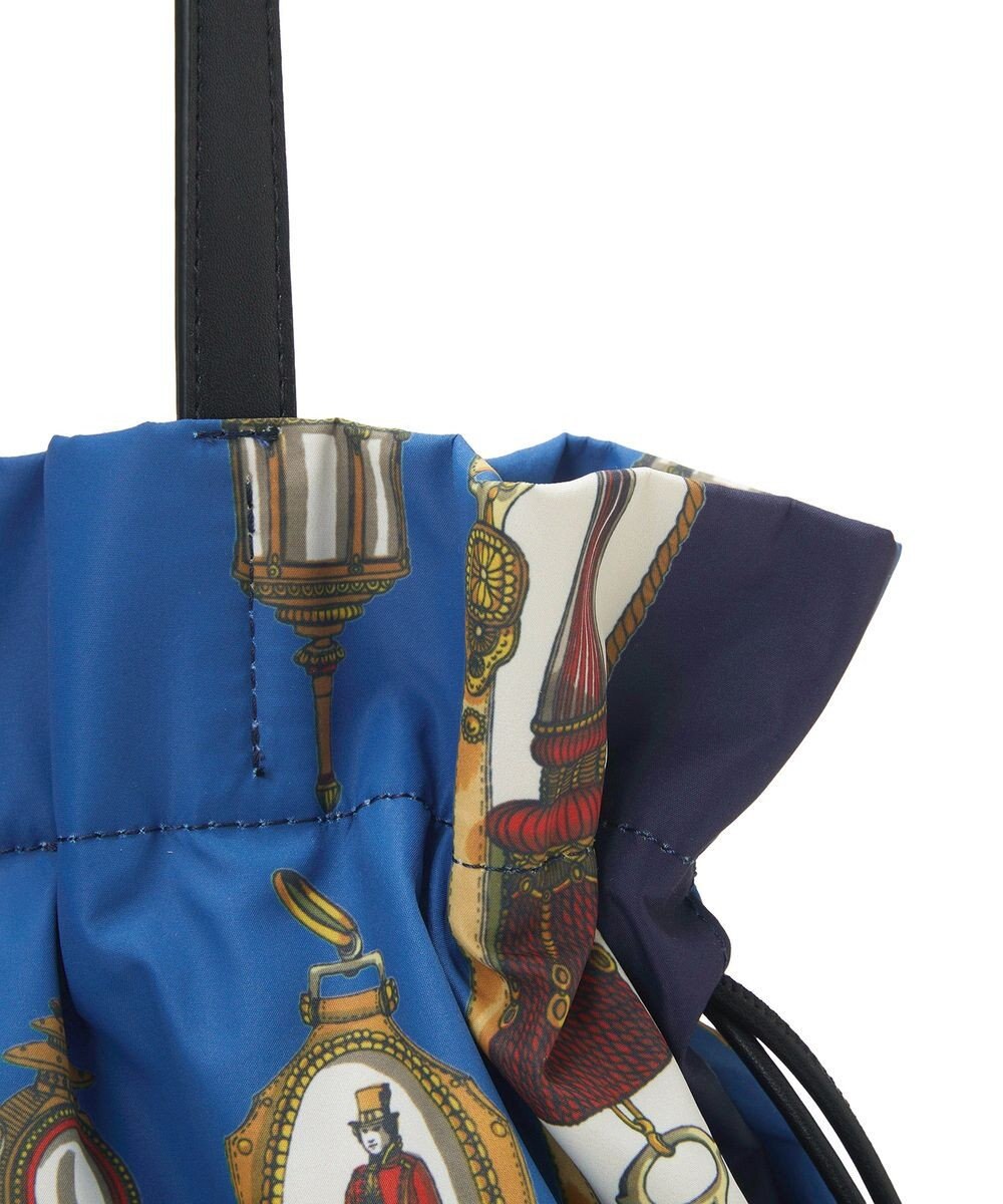 TOPKAPI 【新色追加】【TREASURE TOPKAPI】マイルドサテン スカーフ柄 巾着 トート バッグ 