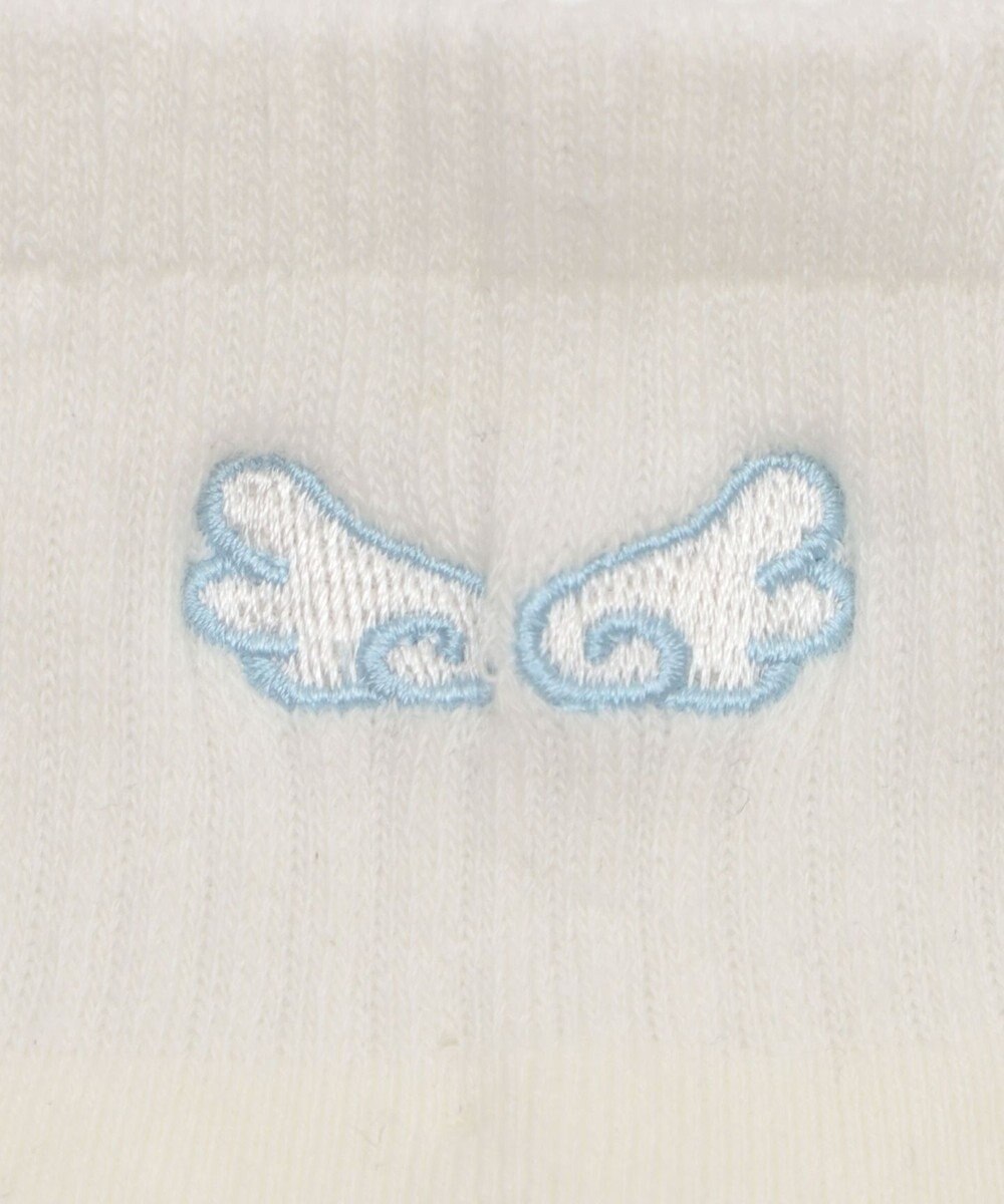 WEGO バック刺繍アンクルパイルソックス 