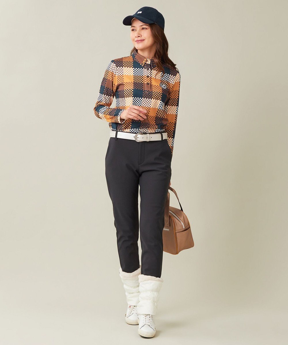 23区GOLF 冬の暖かボトム【WOMEN】ボンディング テーパードパンツ 